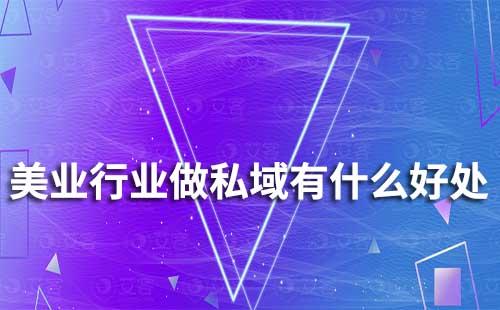 美業行業做私域有什么好處
